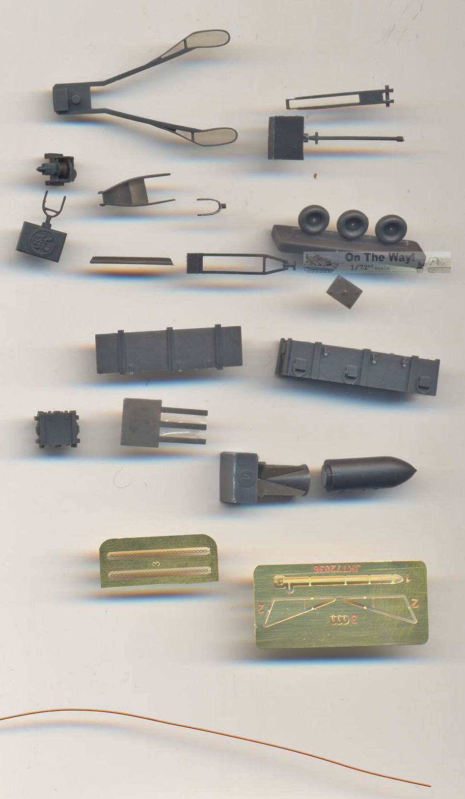 JK Resin, German WWII Ladewagen LWC500/IX with SC250 bomb